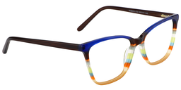 Ashley Rectangle Blue Glasses4