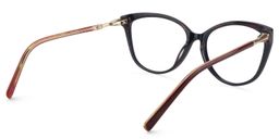 Callie Cat eye Dark Red Glasses5