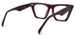 Cecile Cat Eye Red Glasses6