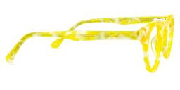 Abigail Round Yellow Glasses3