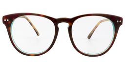 Griselda  Round Tortoise Glasses0