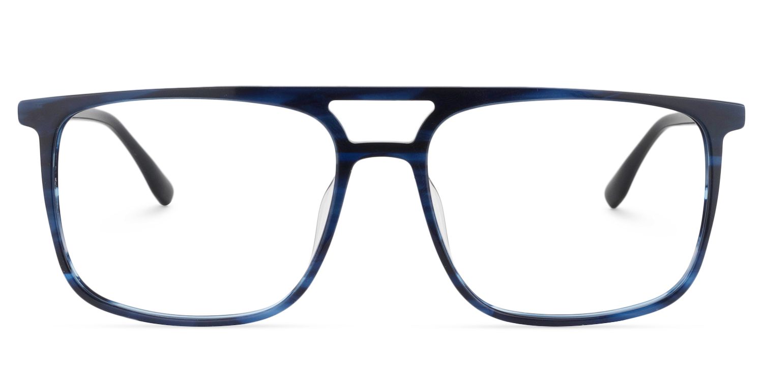 Aviator Dark Blue Glasses | Zeelool Glasses0