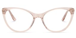 Calypso Cat Eye Beige Clear Glasses0