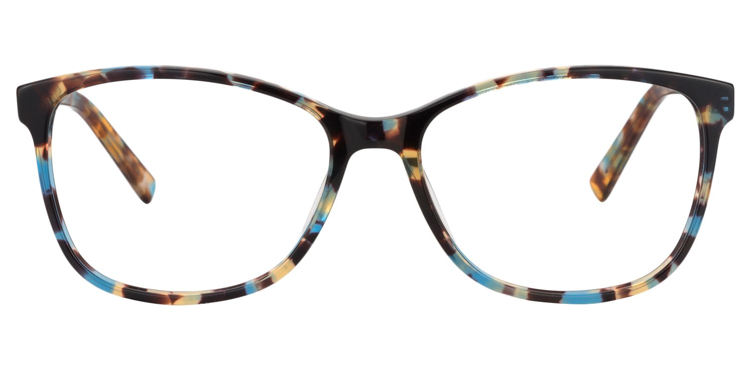 Square Blue Tortoise Glasses | Zeelool Glasses0