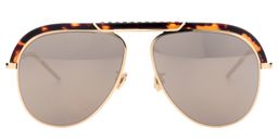 Ava Geometric Gold Sunglasses0