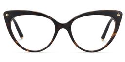 Alivia Cat Eye Yellow Tortoise Glasses0