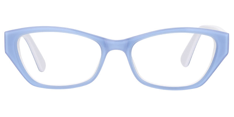 Rectangle Blue Glasses0