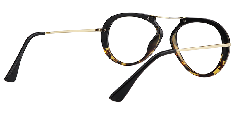 Oval Gold-Tortoise Glasses5