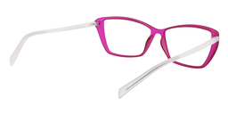 Blanche Rectangle Bright Pink Glasses5