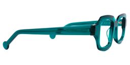 Rune Square Peacock-Blue Glasses3