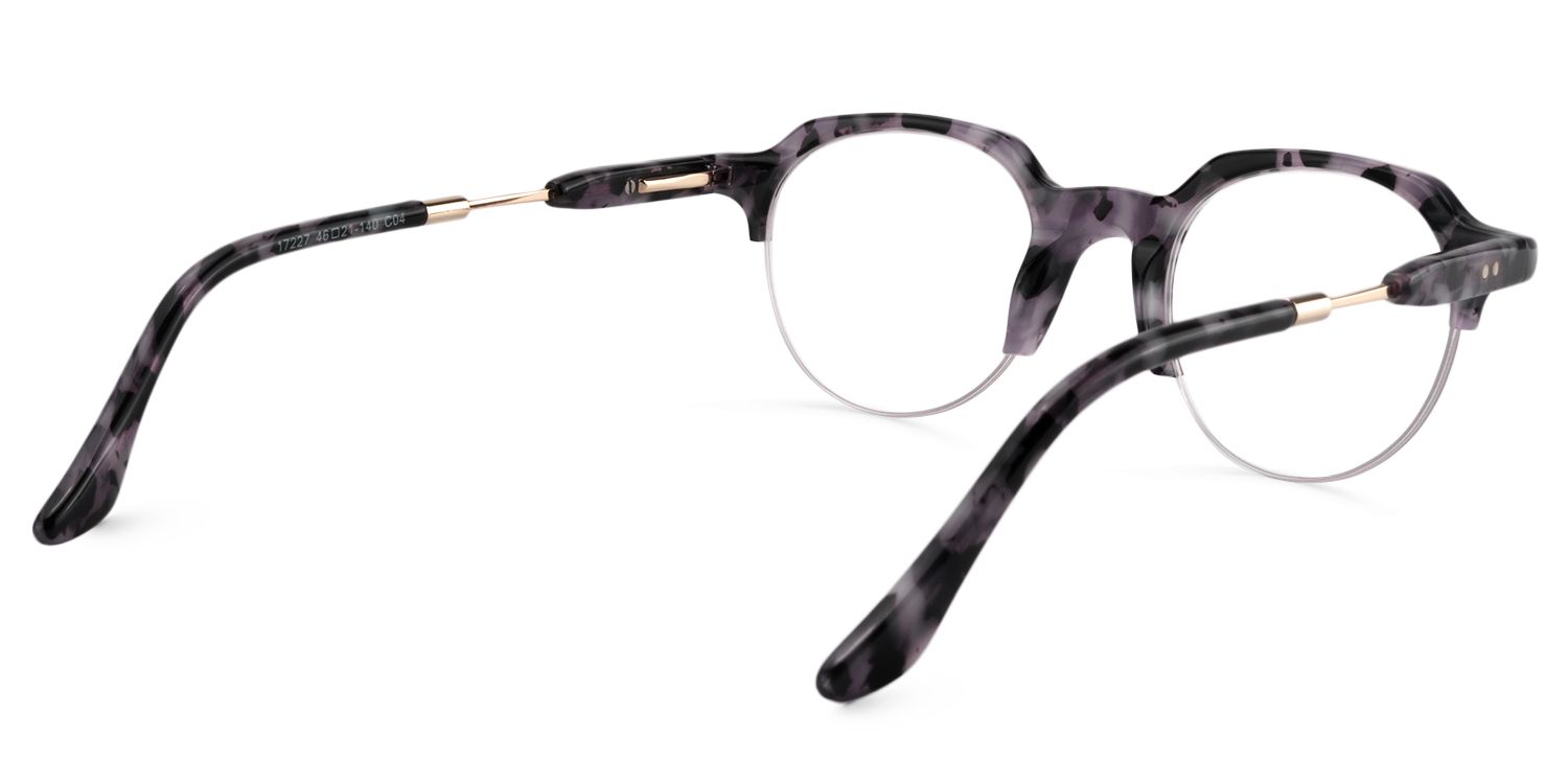 Round Purple Tortoise Glasses | Zeelool Glasses5