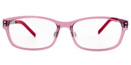 Althea Rectangle Red/Pink Glasses0