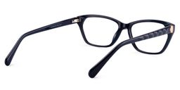 Carmela Rectangle Dark Blue Glasses5