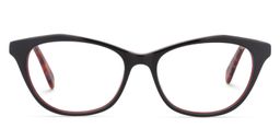 Carmelita Rectangle Black Glasses0