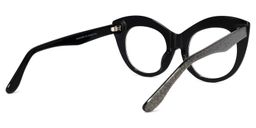 Rosemary Cateye Black-Silver Glasses4