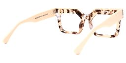 Rosado Rectangle Light-Tortoise Glasses4