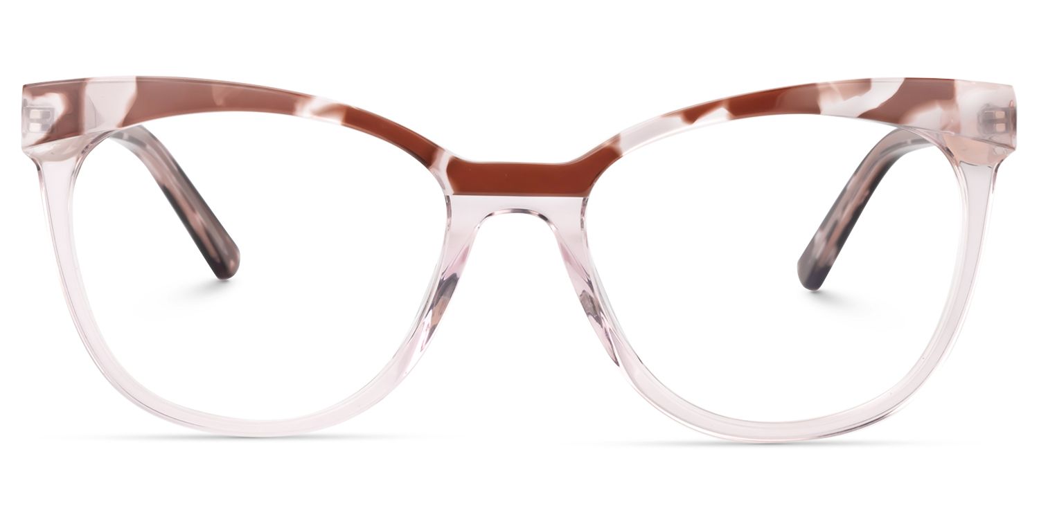 Browline Pink Glasses | Zeelool Glasses0