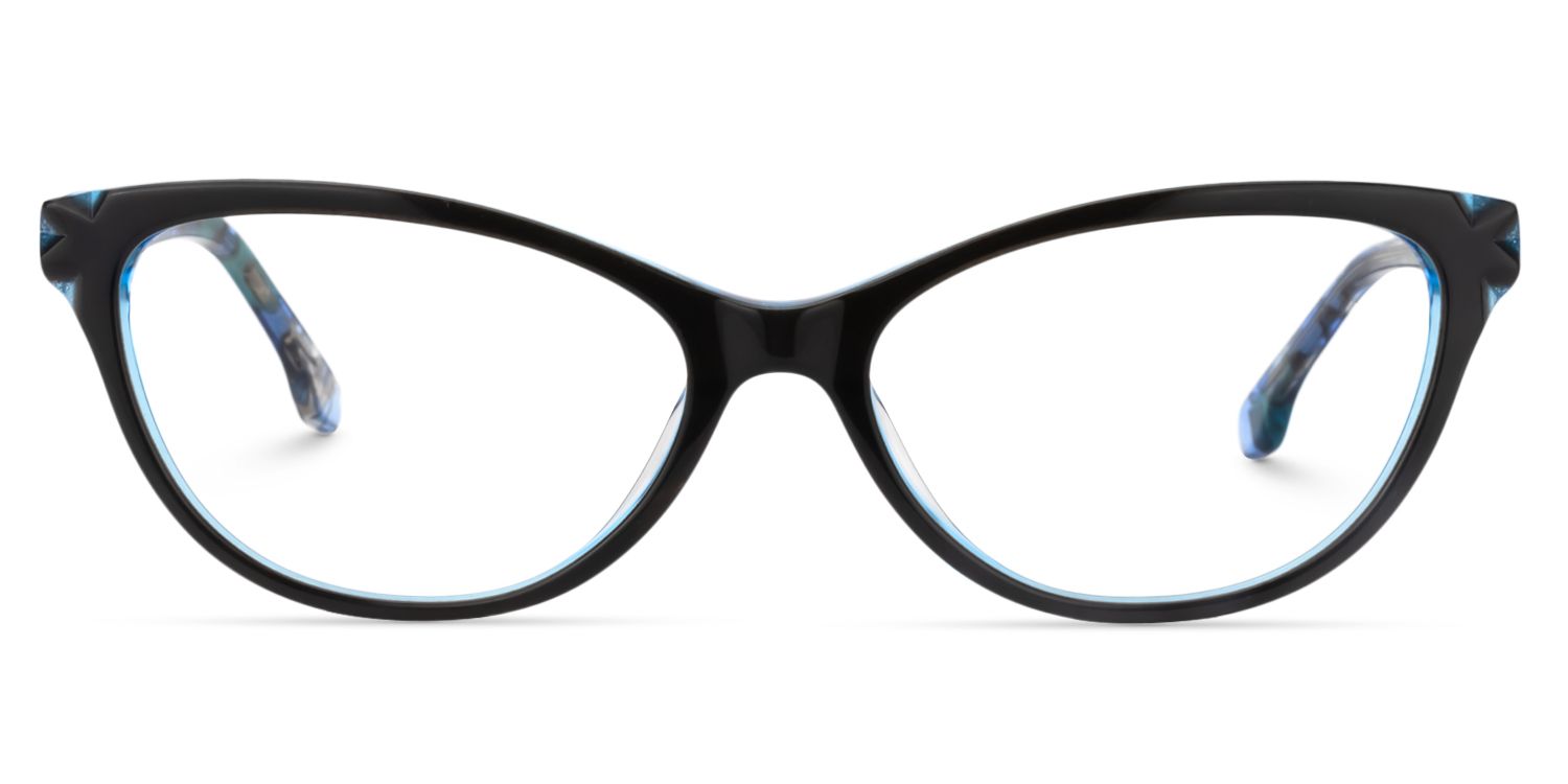 Cat Eye Dark Blue Glasses | Zeelool Glasses0