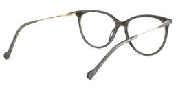Cathy Round Silver-Gray Glasses5