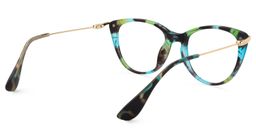 Clement Cat Eye Green-Black Glasses5