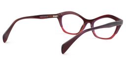 Carter Cat Eye Dark Red Glasses5