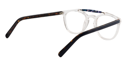 Brittany Aviator Clear Glasses5