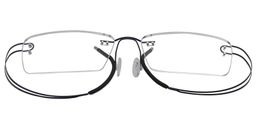 Skyler Rectangle Titanium Glasses 1