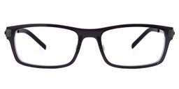 Antonia Rectangle Black Glasses0