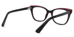 Celine Square Dark Red Glasses5