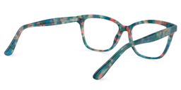 Chandler Square Green Floral Glasses5