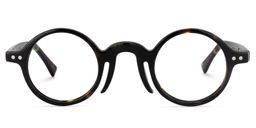 Cedric Round Yellow-Tortoise Glasses0