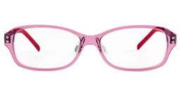 Arabela Rectangle Red-Pink Glasses0