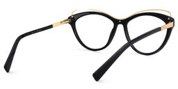 Chava Cat Eye Black Glasses5
