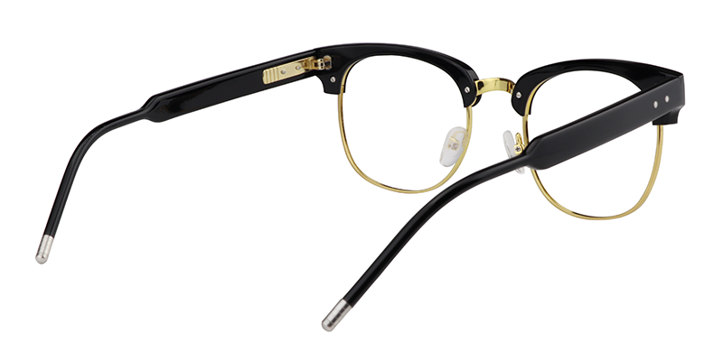 Browline Black Glasses | Zeelool Eyeglass Frames5