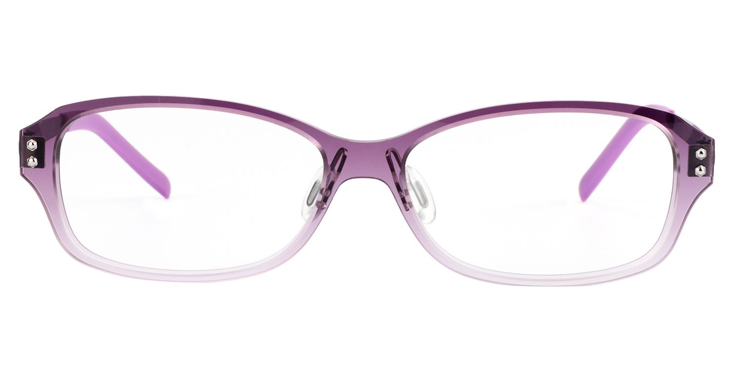 Rectangle Purple Glasses | Zeelool Glasses0
