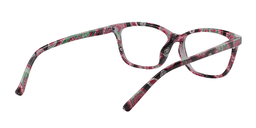 Deidre Rectangle Pink Floral Reading Glasses5