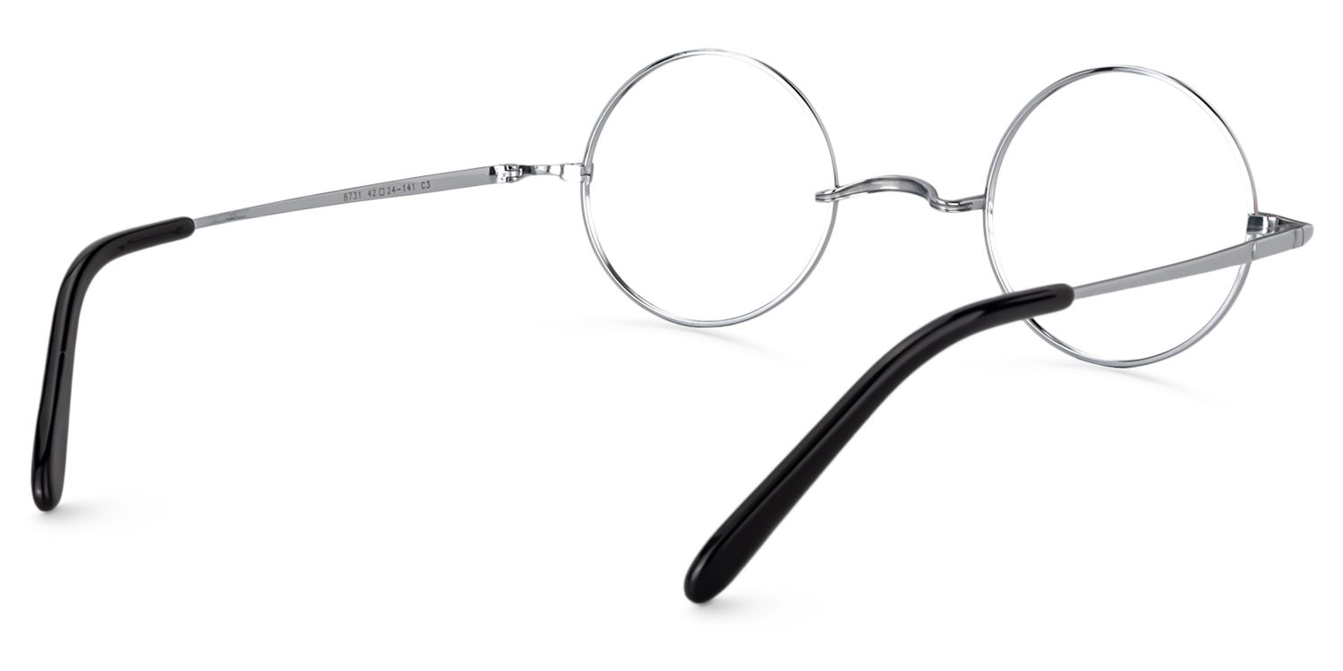 Round Silver Glasses | Zeelool Glasses5
