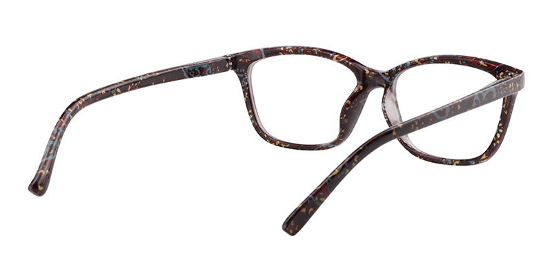 Rectangle Brown Reading Glasses | Zeelool Reading Glasses5