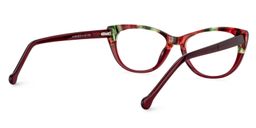 Claire Cat Eye Dark Red Glasses5