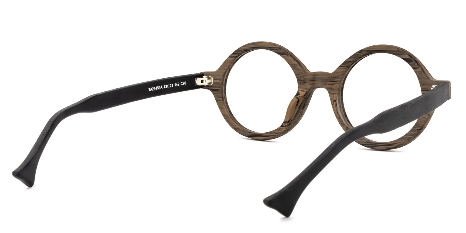 Round Wood Glasses | Zeelool Glasses5