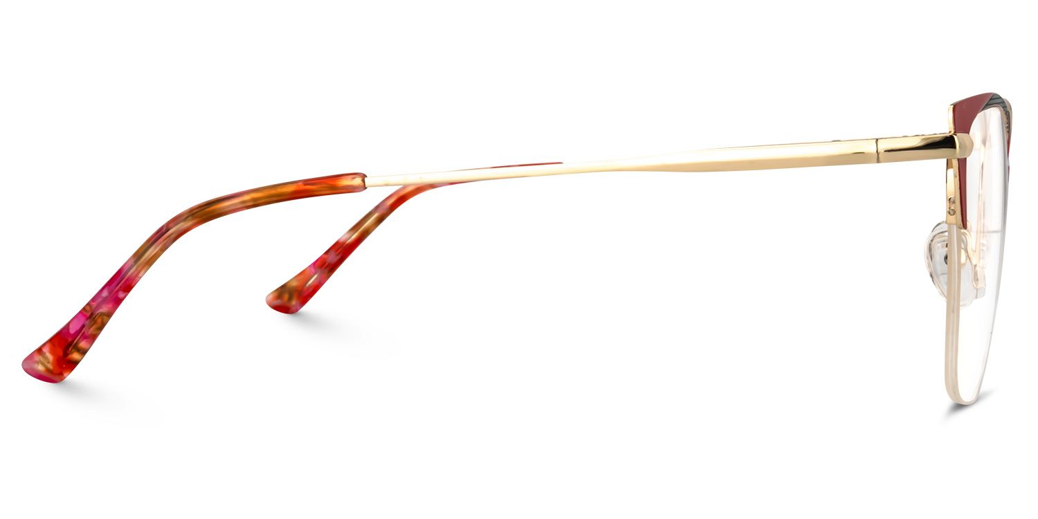 Cat Eye Red Glasses | Zeelool Glasses3