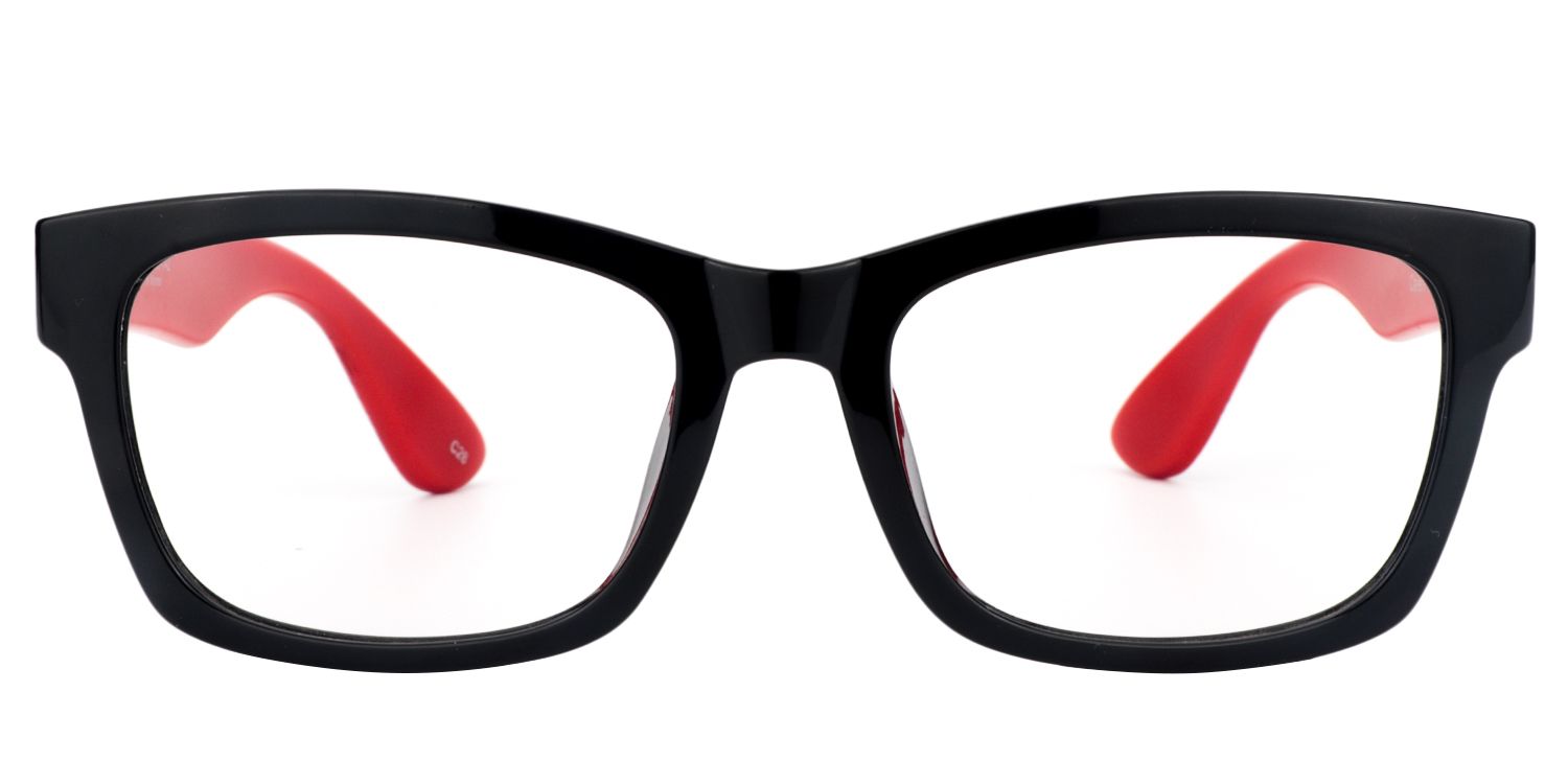 Rectangle Red Glasses | Zeelool Glasses0