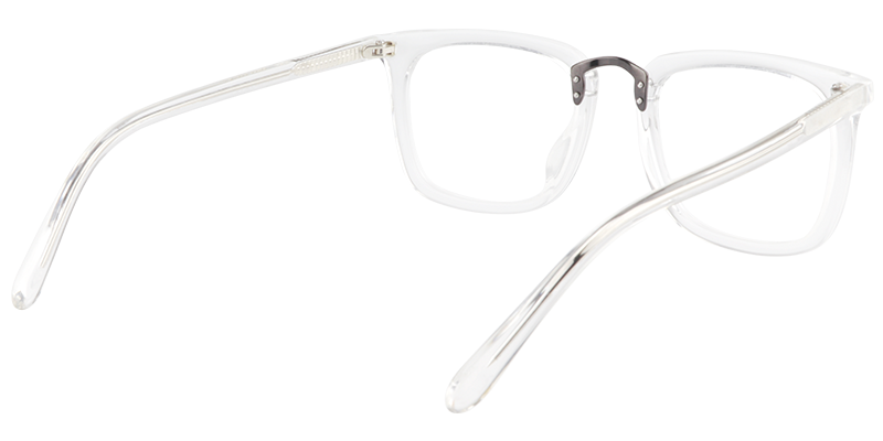 Rectangle Clear Glasses | Zeelool Prescription Glasses5
