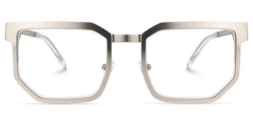 Barber Silver Rectangle Glasses