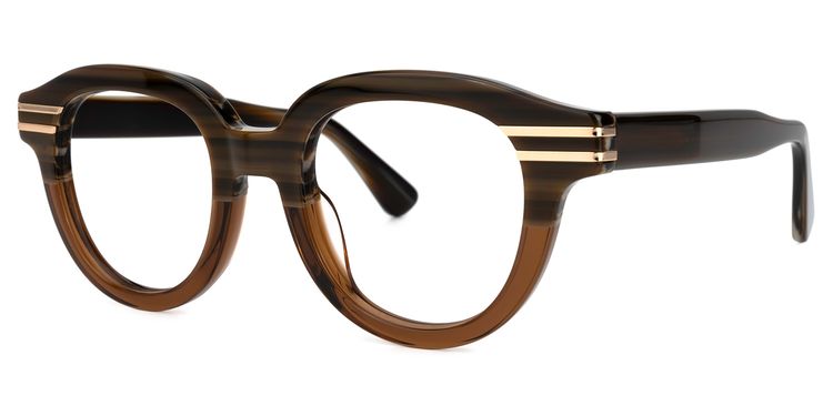 Merkley Round Brown Glasses