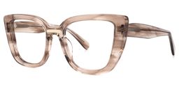 Peggy Cateye Beige Glasses2