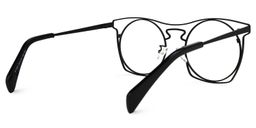 Janice Geometric Black Glasses3