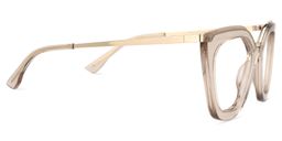 Nandan Cateye Beige Glasses2