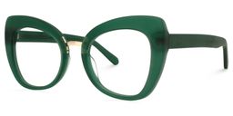 Blanquie Cateye Green Glasses1