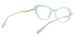 Beatty Cateye Light Green Glasses5